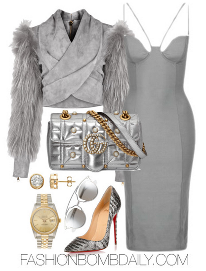 winter-2017-style-inspiration-4-ways-to-rock-statement-sleeves-balmain-cropped-suede-and-fur-jacket-christian-louboutin-so-kate-silver-glitter-pump-gucci-gg-marmont-matelasse-bag