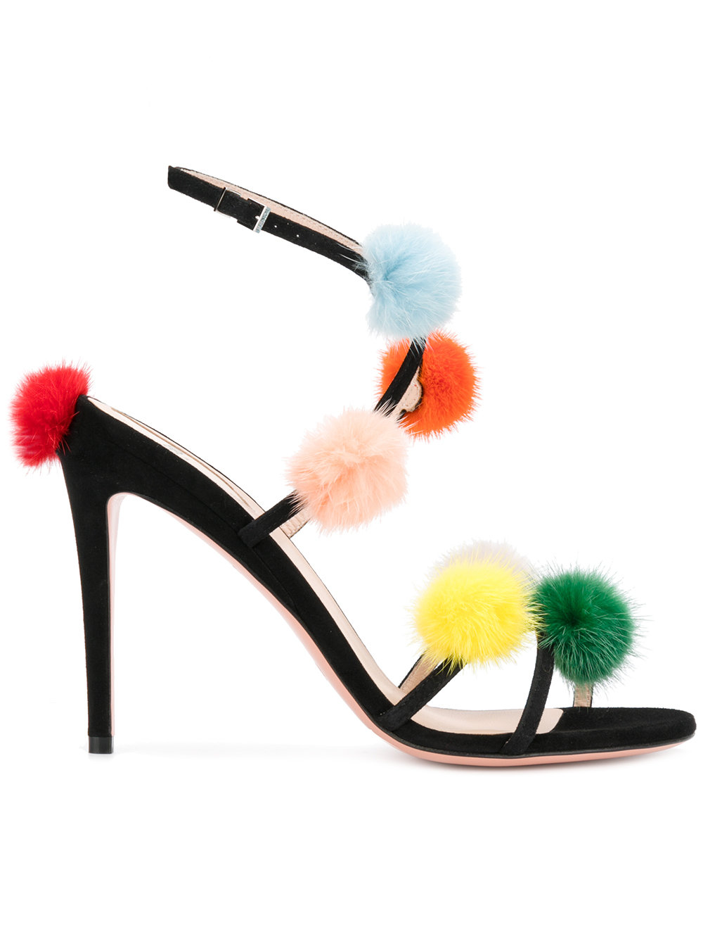 Fendi Pom Pom Sandals