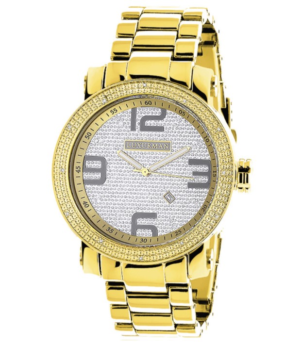 LUXURMAN MENS DIAMOND WATCH