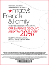 Macy’s Friends and Family Coupon!