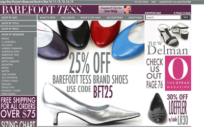 Barefoot Tess: Shoes for Women with Large Feet