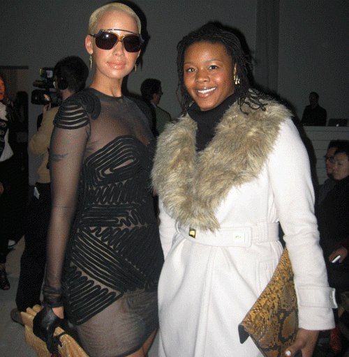 Claire’s Life: Amber Rose and Kanye West at Hussein Chalayan