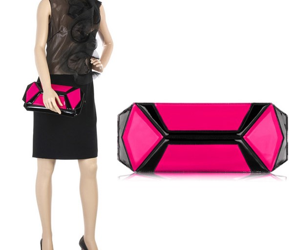 Splurge of the Day: Alexander McQueen Neon Panel Clutch