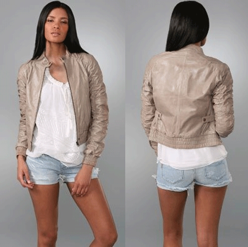 Splurge of the Day: Alice + Olivia Bree Leather Bomber Jacket
