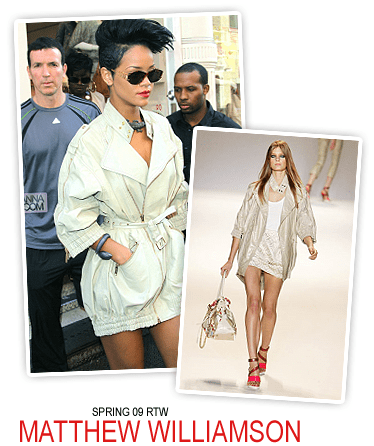 Rihanna in Alexander Wang + Matthew Williamson