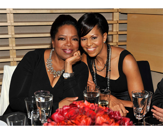 Snapshot : Oprah Winfrey and Michelle Obama at Time’s 100 Most Influential People in the World Dinner