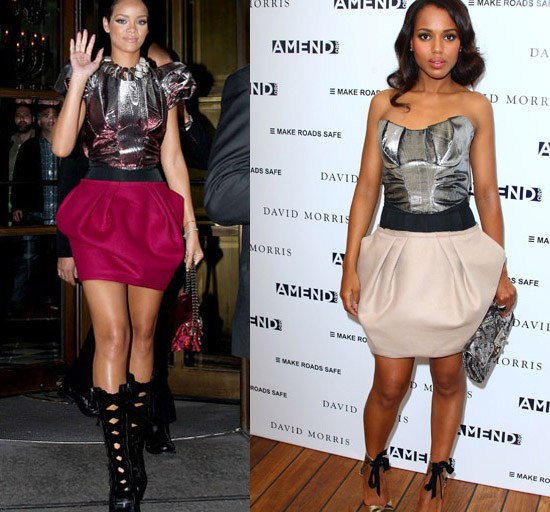 Who Wore it Better? Kerry vs. Rihanna in Louis Vuitton