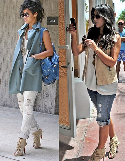 Who Wore it Better? Rihanna vs. Kim Kardashian in Christian Louboutin