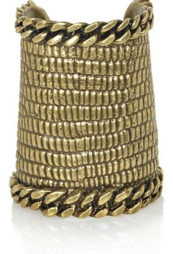 Splurge of the Day: Yves Saint Laurent Crocodile-Print Metal Cuff