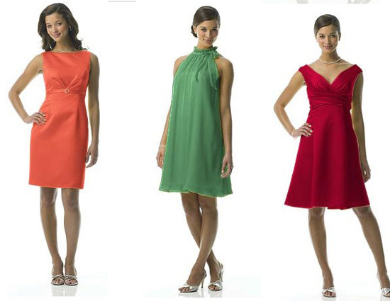 Colorful Bridesmaid Dresses from Davids Bridal