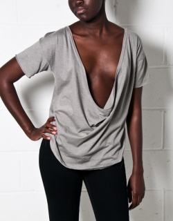 Splurge of the Day : Oak Grey Deep Cowl Tee