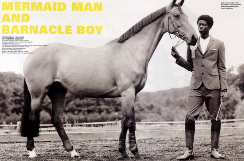 Snapshot  : Gibril George for I-D Magazine’s August 2009 Issue