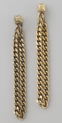 Steal of the Day : Rihanna Like Giles & Brother Hanging Chain Earrings