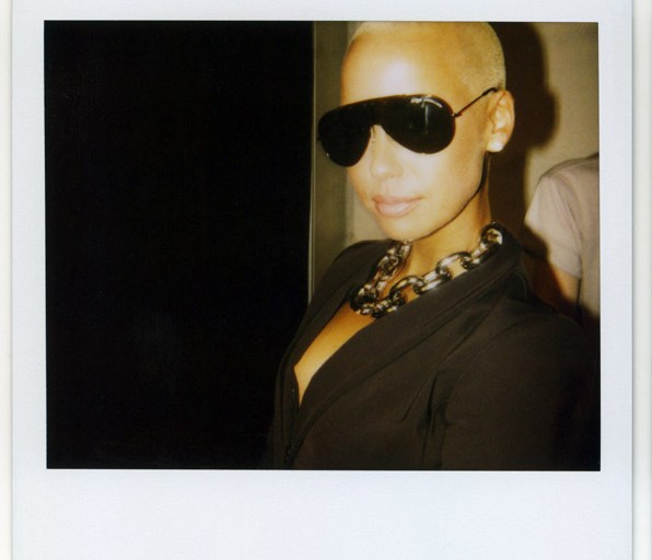 Fashion Week Snapshot: Amber Rose backstage at Nicole Miller’s Spring 2010 Show