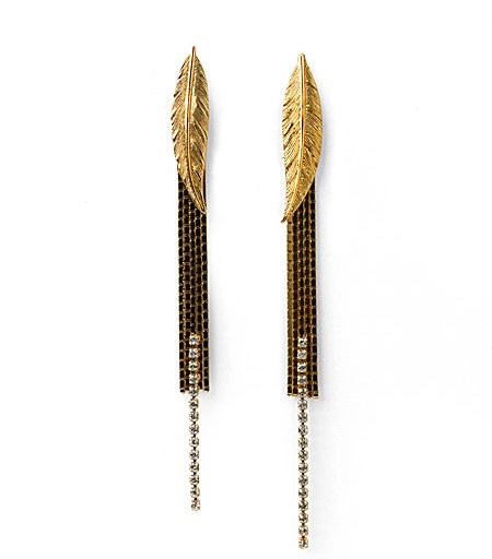Splurge of the Day: Iosseliani Feather Post Earrings