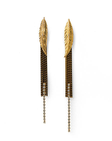 Splurge of the Day: Iosseliani Feather Post Earrings