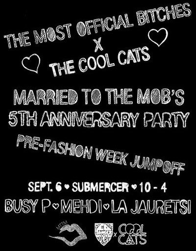 Pre-Fashion Week Event: Married to the Mob’s 5th Anniversary Party