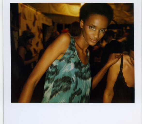 Snapshot: Rose Cordero backstage at Diane von Furstenberg Spring 2010