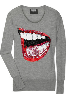 Splurge of the Day: Markus Lupfer Laughing Lips merino sweater