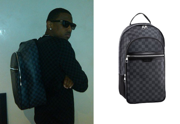 Men’s Fashion Flash: Fabolous’ Louis Vuitton Damier Backpack