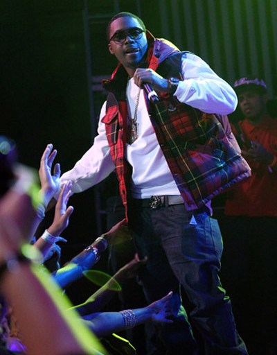 Men’s Fashion Flash: Nas in Moncler and Adidas