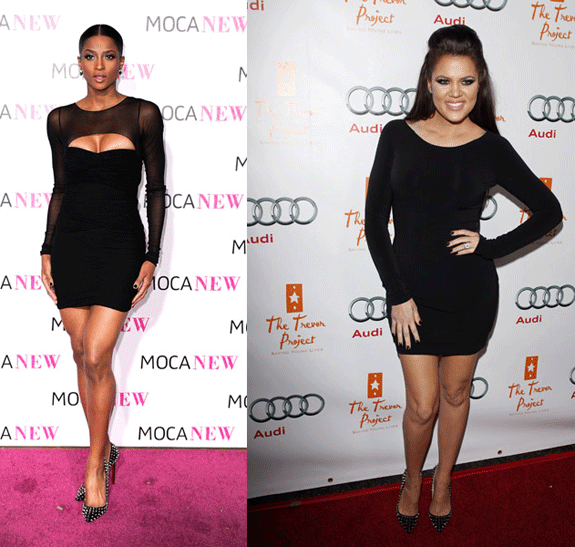 Who Wore it Better? Khloe Kardashian vs. Ciara in Christian Louboutin Pigalle Studs 100 Pumps