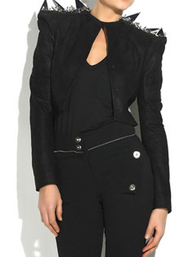 Splurge of the Day: Julien Macdonald Gem-embellished suede jacket