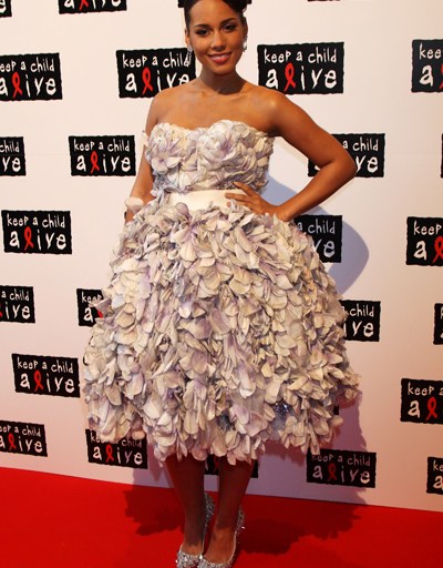 Hot ! or Hmm…Alicia Keys at the Keep a Child Alive Ball