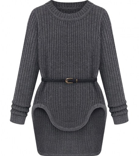 Bomb Product of the Day: Black Five’s Asymmetric Hem Belted Jumper