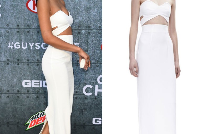 Splurge: Chanel Iman’s Spike TV Guy’s Choice Awards Solace London Strapless Cut Out Dress