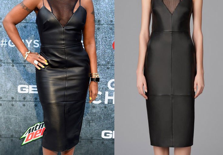 Splurge: Mary J Blige’s Spike TV Guy’s Choice Awards KLS Kimora Lee Simmons Mesh and Leather Karina Dress