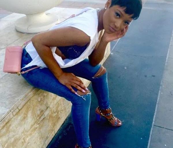 Splurge: Keke Palmer’s Instagram Valentino Rockstud Multicolor Open Toe T-Strap Block Heel Sandals