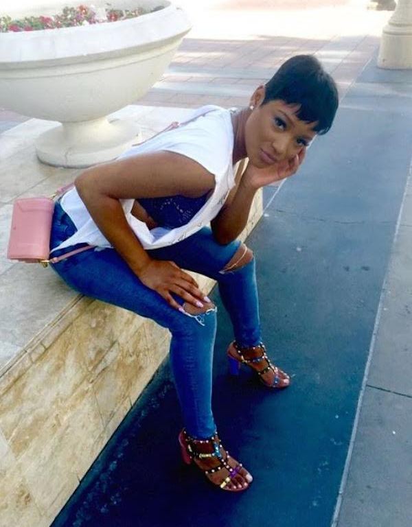 Splurge: Keke Palmer’s Instagram Valentino Rockstud Multicolor Open Toe T-Strap Block Heel Sandals