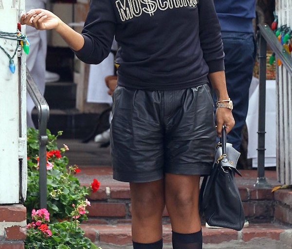 Splurge: EJ Johnson’s The Ivy Birthday Lunch Moschino Chain Embellished Black Sweatshirt