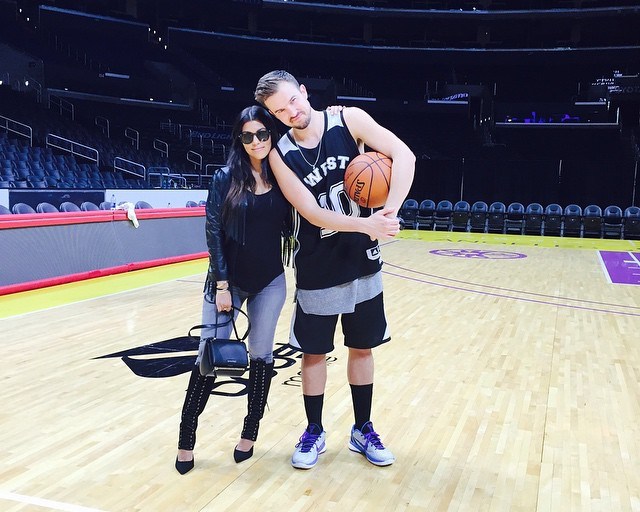 Splurge: Kourtney Kardashian’s Instagram DKNY Black Fringe Leather Jacket and Kardashian Kollection Deville Knee High Boots