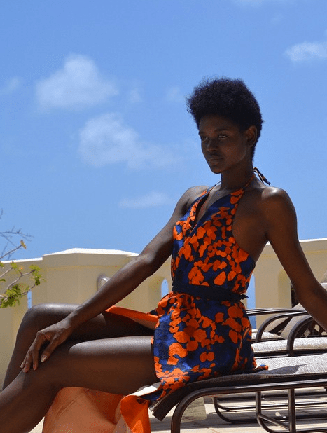 Bomb Product of the Day: Simply Intricate’s Blue and Orange Floral Asymmetrical Wrap Dress