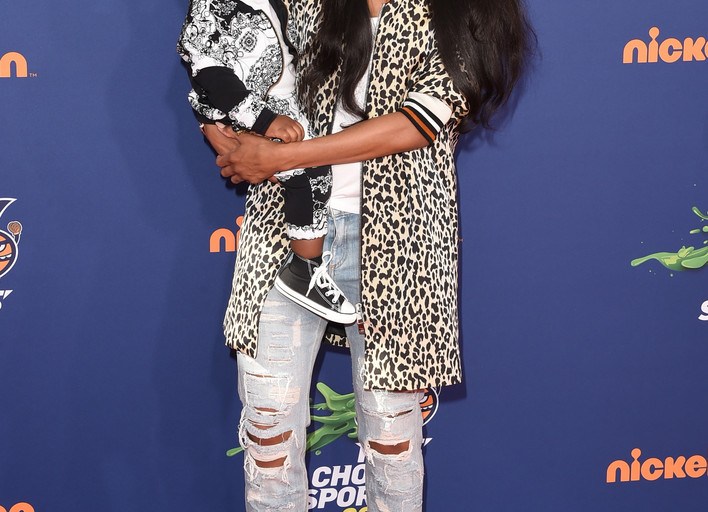 Splurge: Ciara’s 2015 Nickelodeon Kids Choice Sports Awards Bouchra Jarrar Leopard Bomber Varsity Jacket