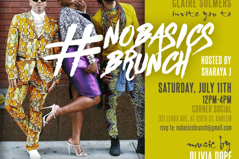 This Saturday, July 11th! Join us for the No Basics Brunch at Corner Social