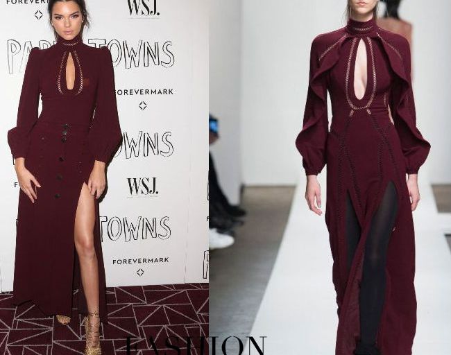 Hot! or Hmm… Kendall Jenner’s <em>Paper Towns</em> West Hollywood Screening Zimmermann Fall 2015 High Neck Keyhole Top and High Waist Button Slit Maxi Skirt