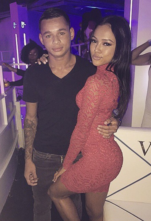 Splurge: Karrueche Tran’s Rotterdam Club Blu Golden Hanger Co. Veronica Red Lace Dress