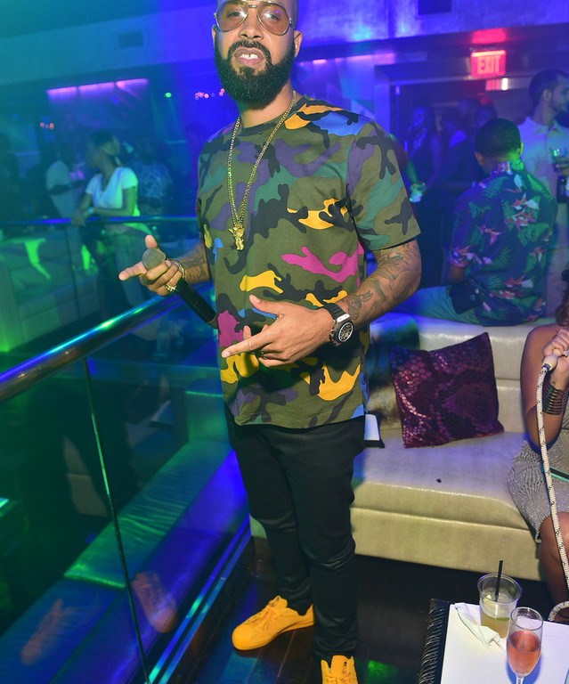 Men’s Fashion Flash: Kenny Burns’s Prive Atlanta Valentino Multicolor Camouflage T-Shirt