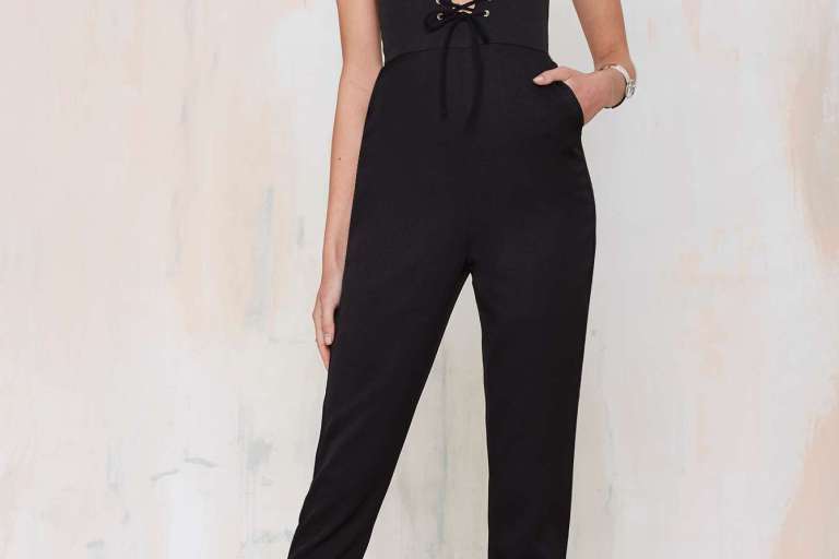 Bomb Product of the Day: Lavish Alice’s Drop It Down Lace-Up Jumpsuit