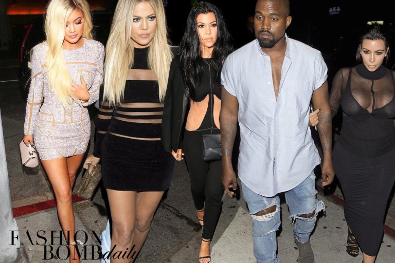 On The Scene: Kylie Jenner’s 18th Birthday at the Nice Guy with Kylie Jenner in Nicolas Jebran Spring 2015, Kendall Jenner in LaQuan Smith Fall 2015, Khloe Kardashian in Balmain Striped Mesh, and More!