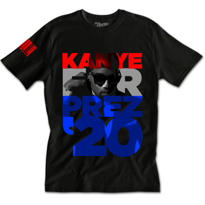 Bomb Product of the Day: Served Fresh’s Yeezy for President Tee + Video from Kanye West’s 2015 MTV VMA Awards Vanguard Speech