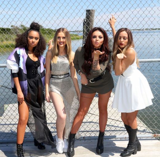 Steal: Leigh-Anne Pinnock’s Billboard Hot 100 Music Festival Missguided Lace-Up Ribbed Bodysuit and New Look Black Patent Lace Up Chunky Heel Boots