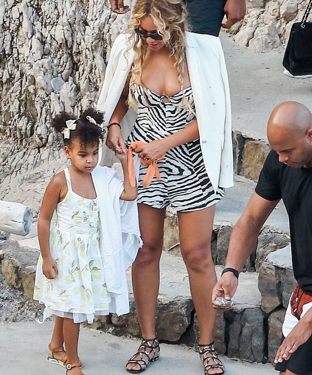 Splurge: Beyonce’s Nerano Italy Zimmermann Hyper Zebra Print Bustier Romper