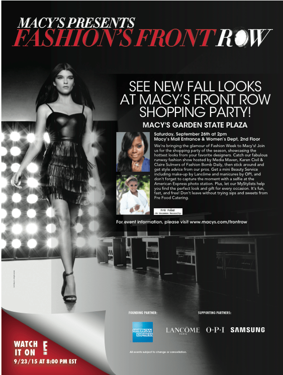 New York/New Jersey Event Alert: Join Me and Karen Civil at Macy’s Garden State on Saturday, September 26th!