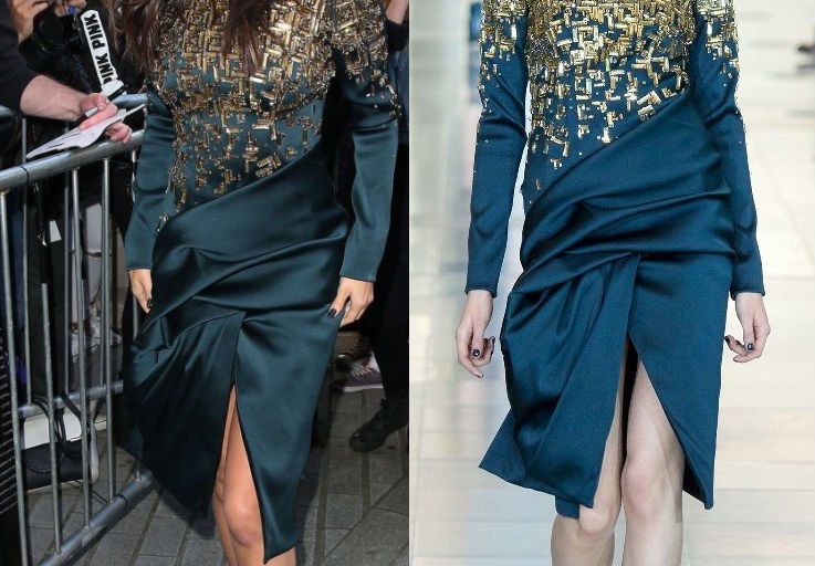 Hot! or Hmm… Selena Gomez’s BBC Radio 1 Studios Antonio Berardi Fall 2015 Long Sleeve Beaded Dress