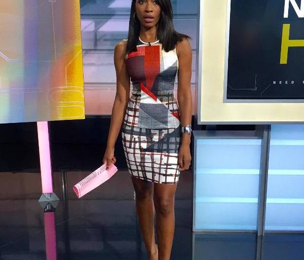 Splurge: Cari Champion’s Instagram Clover Canyon Gradient Plaid Bodycon Dress