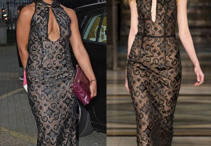 Hot! or Hmm… Jade Avia’s Sorapol Spring 2016 Show Mimi Tran Fall 2015 Lace High Neck Gown